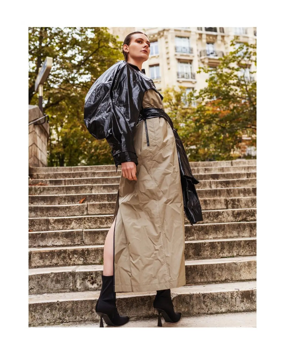 Trench Coat long Multitask Femme