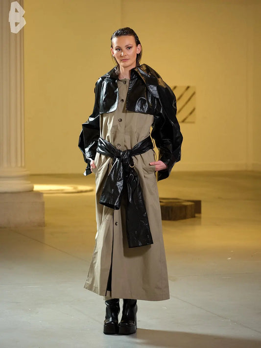 Trench Coat long Multitask Femme