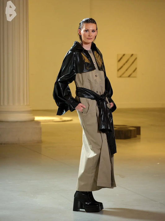 Trench Coat long Multitask Femme