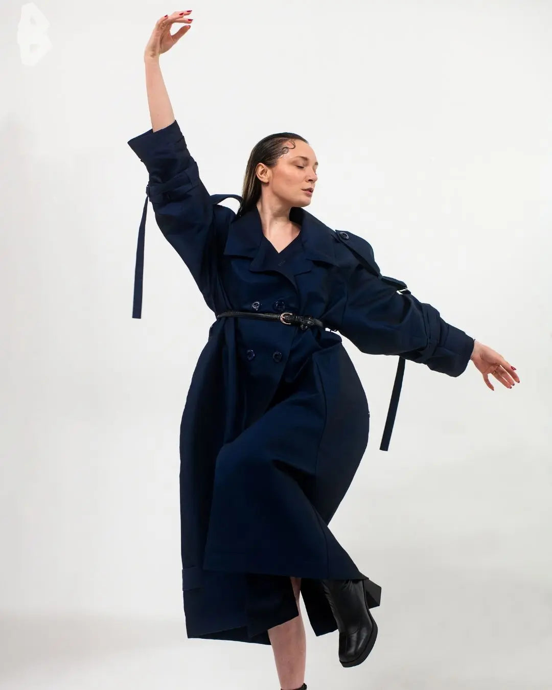 Trench Coat oversize effet manche Femme